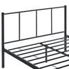 Cama De Metal Estable Laos - 160cm X 200cm - Cama Doble - Cama Matrimonio - Somier - Negro Mate [en.casa]®