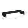 Soporte Para Monitor De Vidrio - 60 X 25 X 11 Cm - Base Para Pantalla - Para Mesa De Ordenador - Organizador De Escritorio Para Monitor O Portátil - Negro Lacado [en.casa]®