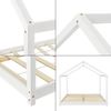 Cama Para Niños Cerro En Forma De Casa Madera Pino 140 X 200 Cm - Blanco [en.casa]