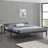 Cama De Pino Nakkila - 180 X 200 Cm - Cama Doble - Cama De Matrimonio - Con Somier - Capacidad De Carga 200 Kg - Gris Oscuro Lacado Mate [en.casa]®