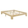 Cama De Pino Raisio - 140 X 200 Cm - Cama Doble - Cama De Matrimonio - Con Somier - Capacidad De Carga 150 Kg - Madera Natural [en.casa]®