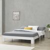 Cama Doble Raisio Con Somier Capacidad Máx 200 Kg Pino 180 X 200 Cm - Blanco Mate [en.casa]