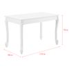 Mesa De Comedor Rectangular Lüneburg - 116 X 66 X 76 Cm - Mesa De Cocina O Salón - Para 4 Sillas - Escritorio - Resistente - Mesa Para Oficina - Blanco [en.casa]®