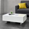 Mesa De Centro Vänersborg Aglomerado 85 X 55 X 31 Cm - Blanco [en.casa]