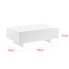 Mesa De Centro Vänersborg Aglomerado 85 X 55 X 31 Cm - Blanco [en.casa]