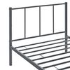 Cama Individual Laos Con Somier - Metal - 90 X 200cm - Gris Oscuro Mate [en.casa]