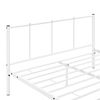 Cama Individual Laos Con Somier - Metal - 120 X 200cm - Blanco Mate [en.casa]