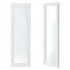 Espejo De Pared Livorno Cuerpo Entero De Eucalipto 132 X 42 X 3,5 Cm - Blanco Mate [en.casa]