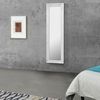 Espejo De Pared Livorno Cuerpo Entero De Eucalipto 132 X 42 X 3,5 Cm - Blanco Mate [en.casa]