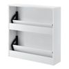 Zapatero Con Espejo - 67 X 63 X 17cm - Con 2 Compartimentos De Almacenamiento - Mueble Zapatero Organizador De Zapatos - Blanco [en.casa]®