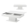 Mesa De Centro Lünen Aglomerado 40 X 110 X 60 Cm - Blanco [en.casa]