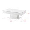 Mesa De Centro Lünen Aglomerado 40 X 110 X 60 Cm - Blanco [en.casa]