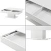 Mesa De Centro Lünen Aglomerado 40 X 110 X 60 Cm - Blanco [en.casa]