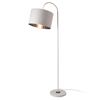 Lámpara De Pie - Lámpara De Suelo - Toledo - Altura 173 Cm - Pantalla Inclinable Y Giratoria - Moderna - Diseño - Iluminación Interior - Luz Efectiva - Blanco - 1 X E27 - 60w [lux.pro]®