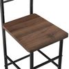 Galán De Noche Para Colgar La Ropa - 107 X 44,5 X 45 Cm - Perchero - Percha - Barra - Para Almacenar - Silla Colgador - Mdf-metal - Negro Y Efecto Nuez [en.casa]®