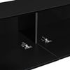 Mueble De Tv De Pared Evaton Aglomerado 140 X 33 X 30 Cm Negro Alto Brillo [en.casa]