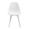 Set De 4 Sillas De Comedor Brevik Diseño Nórdico Plástico 83 X 54 X 48 Cm - Blanco [en.casa]