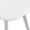 Set De 4 Sillas De Comedor Brevik Diseño Nórdico Plástico 83 X 54 X 48 Cm - Blanco [en.casa]