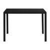 [en.casa]® Mesa De Comedor Minimalista - Negro - 105cm X 60cm X 75cm - Para 4 Personas - Set De 4 X Sillas De Diseño - 83cm X 54cm X 48cm - Gris - Juego De Comedor