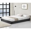 Corium Cama Doble Masari Con Somier Tapizado En Piel Sintética / Mdf 140 X 200 Cm - Negro