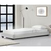 Corium Cama Individual Masari Con Somier Tapizado En Piel Sintética / Mdf 90 X 200 Cm - Blanco