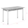 Mesa De Comedor Den Haag - 120 X 60 X 75 Cm - Mesa De Cocina O Salón - Para 4 Sillas - Escritorio - Resistente - Mesa Para Oficina - Efecto Hormigón Y Blanco [en.casa]®