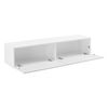 Mueble De Tv De Pared Evaton Aglomerado 140 X 33 X 30 Cm Blanco Mate [en.casa]