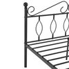 Cama Simple Apolda De Metal  120 X 200 Cm Reposacabezas Y Reposapiés - Negro Mate [en.casa]