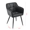 Sillón Relax Elegante - Butaca - 70 X 56 X 53,5 Cm - Asiento Cómodo - Sillón Para Salón - De Imitación A Ante - En Color Negro [en.casa]®