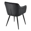 Sillón Relax Elegante - Butaca - 70 X 56 X 53,5 Cm - Asiento Cómodo - Sillón Para Salón - De Imitación Aante - En Color Negro [en.casa]®