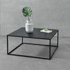 Mesa De Centro Lebus Metal 38 X 85 X 85 Cm - Negro [en.casa]