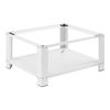 Pedestal Para Lavadora Con Estante Inferior Para Almacenar - Soporte Universal Para Lavadora - 63 X 54 X 31 Cm - Hasta 150 Kg - Báse Estándar Para Lavadora Plataforma - Acero - Blanco [en.casa]®