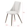 Juego De Sillas De Comedor - Asiento Tapizado En Tela - 83 X 50 X 53 Cm - Set De 2x Sillas De Cocina - Sillas De Oficina - Beige [en.casa]®