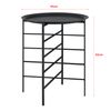 Mesa De Centro Wiltz Con Tablero Extraíble Metal 40 X 40 X 52 Cm - Negro [en.casa]