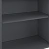 Mueble Para Baño - 62 X 45 X 25 Cm - Mueble Auxiliar Para Baño - Con 2 Puertas Y Con Estante - Wpc Gris Oscuro [en.casa]®