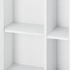 Mueble Para Baño De Suelo Vansbro - 96 X 48 X 24 Cm - Mueble Auxiliar Para Baño - Con Una Puerta Y 3 Estantes - 3 Estantes Adicionales Detrás De La Puerta - Wpc - Blanco [en.casa]®