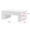 Mesa De Centro Vellinge Con Compartimento Aglomerado 42 X 100 X 60 Cm - Blanco [en.casa]