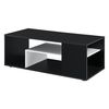 Mesa De Centro Osby Con Estante Inferior Aglomerado 41 X 110 X 50 Cm - Negro Y Blanco [en.casa]