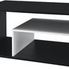 Mesa De Centro Osby Con Estante Inferior Aglomerado 41 X 110 X 50 Cm - Negro Y Blanco [en.casa]