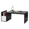 Mesa De Centro Bollnäs Con Compartimento Lateral Aglomerado 90 X 45 X 35 Cm - Negro [en.casa]