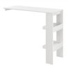 Mesa De Bar Bromölla - Mesa De Bistro Elegante - 120 X 45 X 106 Cm - Mesa Alta De Cocina - Con 2 Estantes Integradas - Blanco [en.casa]®