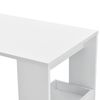 Mesa De Bar Bromölla - Mesa De Bistro Elegante - 120 X 45 X 106 Cm - Mesa Alta De Cocina - Con 2 Estantes Integradas - Blanco [en.casa]®