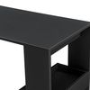 Mesa De Bar Bromölla - Mesa De Bistro Elegante - 120 X 45 X 106 Cm - Mesa Alta De Cocina - Con 2 Estantes Integradas - Negro [en.casa]®