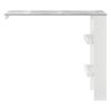 Mesa De Bar Bromölla - Mesa De Bistro Elegante - 120 X 45 X 106 Cm - Mesa Alta De Cocina - Con 2 Estantes Integradas - Blanco Y Efecto Hormigón [en.casa]®