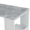 Mesa De Bar Bromölla - Mesa De Bistro Elegante - 120 X 45 X 106 Cm - Mesa Alta De Cocina - Con 2 Estantes Integradas - Blanco Y Efecto Hormigón [en.casa]®