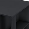 Mesa De Bar Danderyd - Mesa De Bistro Elegante - 120 X 60 X 105,5 Cm - Mesa Alta De Cocina - Con 3 Estantes Integrados - Negro [en.casa]®