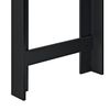 Mesa De Bar Danderyd - Mesa De Bistro Elegante - 120 X 60 X 105,5 Cm - Mesa Alta De Cocina - Con 3 Estantes Integrados - Negro [en.casa]®