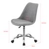 Silla Giratoria De Oficina Atherton - 83 - 93 X 48 X 55 Cm - Silla De Trabajo - Asiento Tapizado - Silla Gamer - 5 Ruedas - 360° Giratorio - Gris Claro [en.casa]®