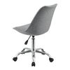 Silla Giratoria De Oficina Atherton - 83 - 93 X 48 X 55 Cm - Silla De Trabajo - Asiento Tapizado - Silla Gamer - 5 Ruedas - 360° Giratorio - Gris Claro [en.casa]®