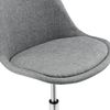 Silla Giratoria De Oficina Atherton - 83 - 93 X 48 X 55 Cm - Silla De Trabajo - Asiento Tapizado - Silla Gamer - 5 Ruedas - 360° Giratorio - Gris Claro [en.casa]®